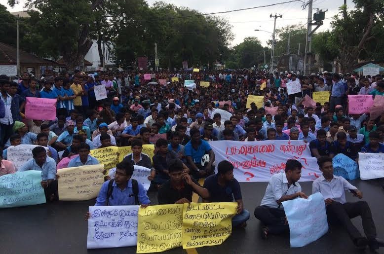 Jaffna-protest