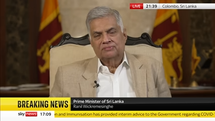 Sri Lanka PM_ Last administration 'to blame' for crisis 0-45 screenshot