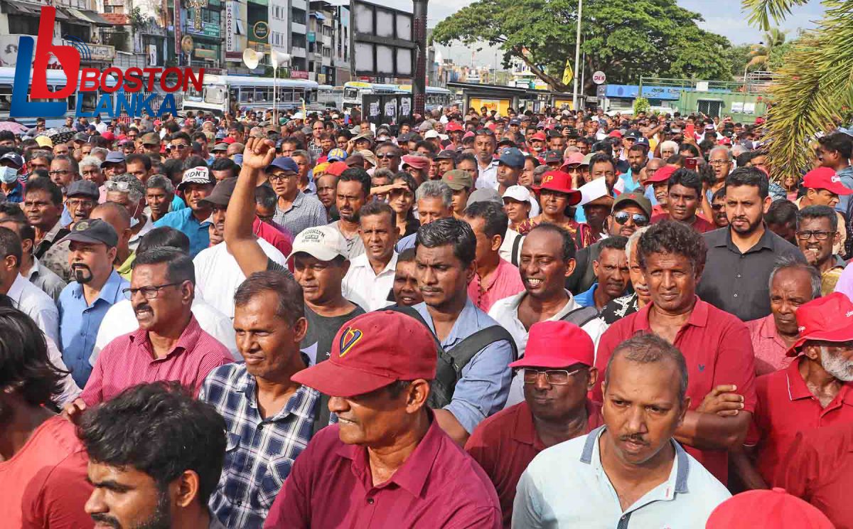 ජාතික සම්පත් විකිණීමට එරෙහිව කොළඹදී දැවැන්ත විරෝධතාවයක්