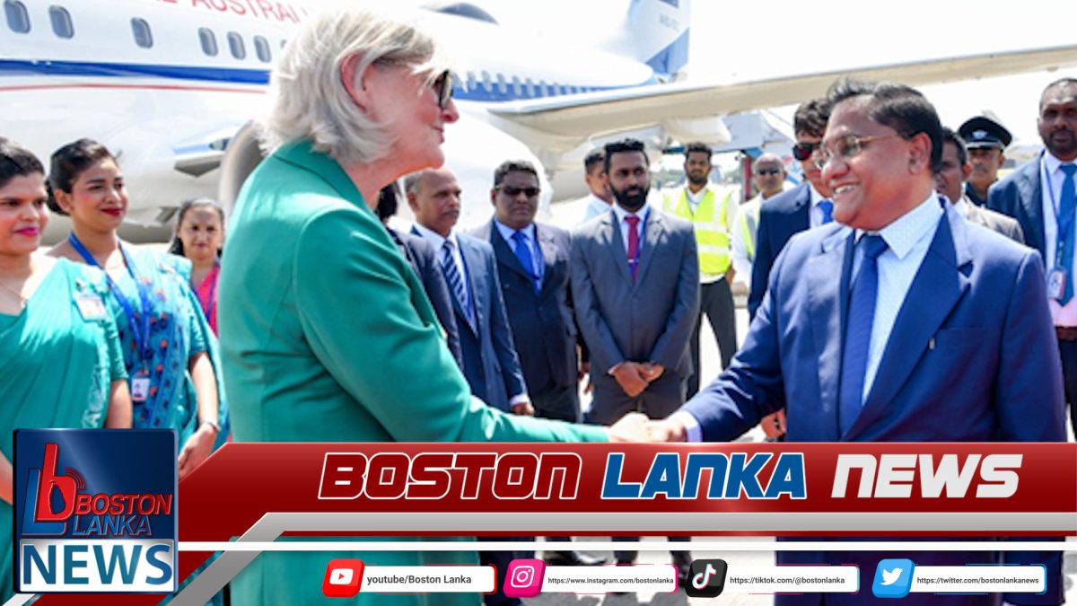 ඔස්ට්‍රේලියානු අග්‍රාණ්ඩුකාරවරිය තෙදින නිල සංචාරයකට දිවයිනට….