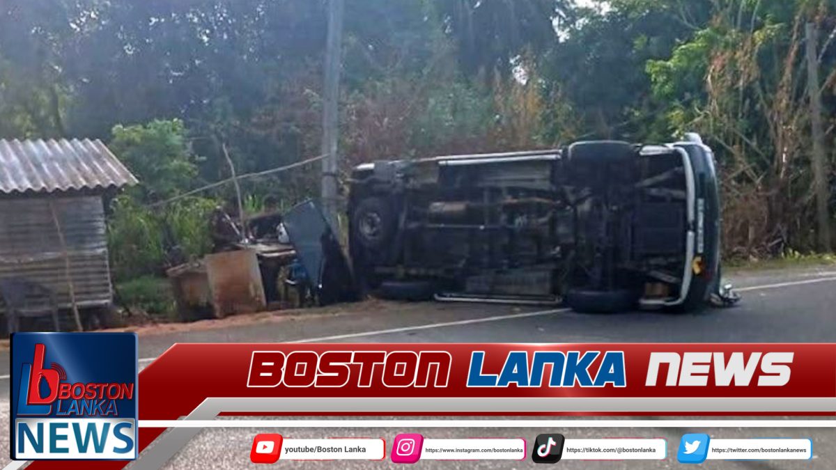 වන්දනා නඩයක් රැගත් වෑන් රථයක් ගල්කුලමේදී අනතුරක 06ක් රෝහලේ…