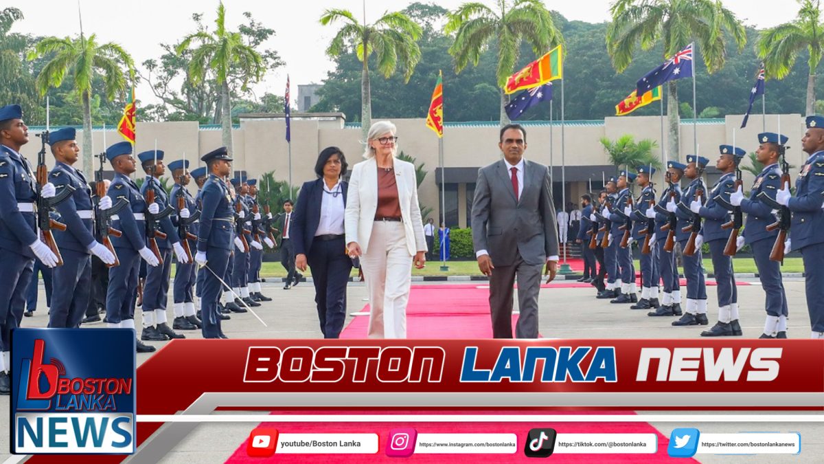 තෙදින නිල සංචාරය අවසන් කරමින් ඕස්ට්‍රේලියානු අග්‍රාණ්ඩුකාරවරිය දිවයිනෙන් පිටව යයි….