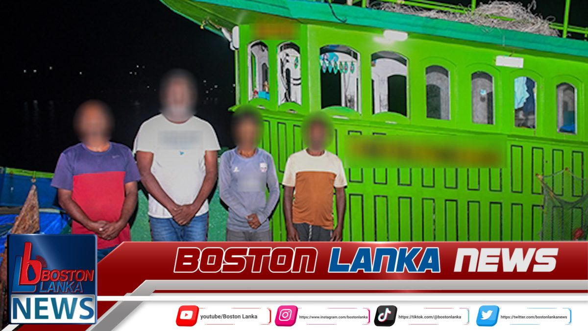 ඉන්දීය ධීවරයින් සිව් දෙනෙකු නාවික හමුදා භාරයට….