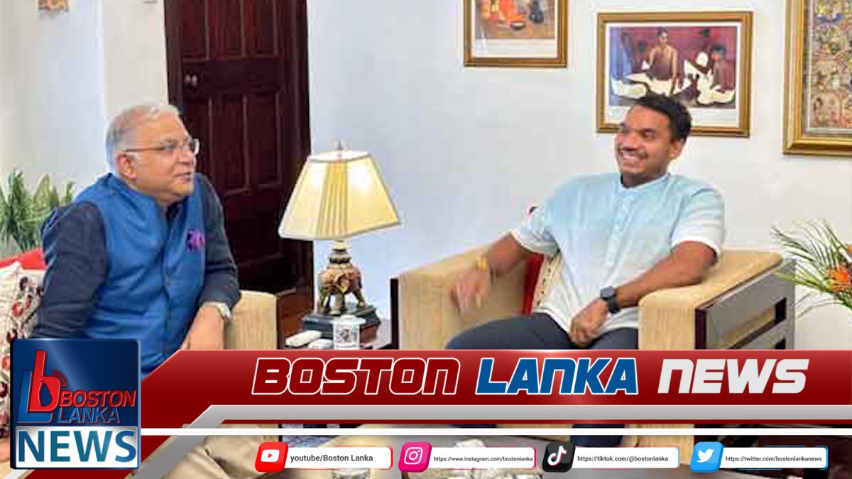 නාමල් රාජපක්ෂ සහ සන්තෝෂ් ජා අතර හමුවක්…..