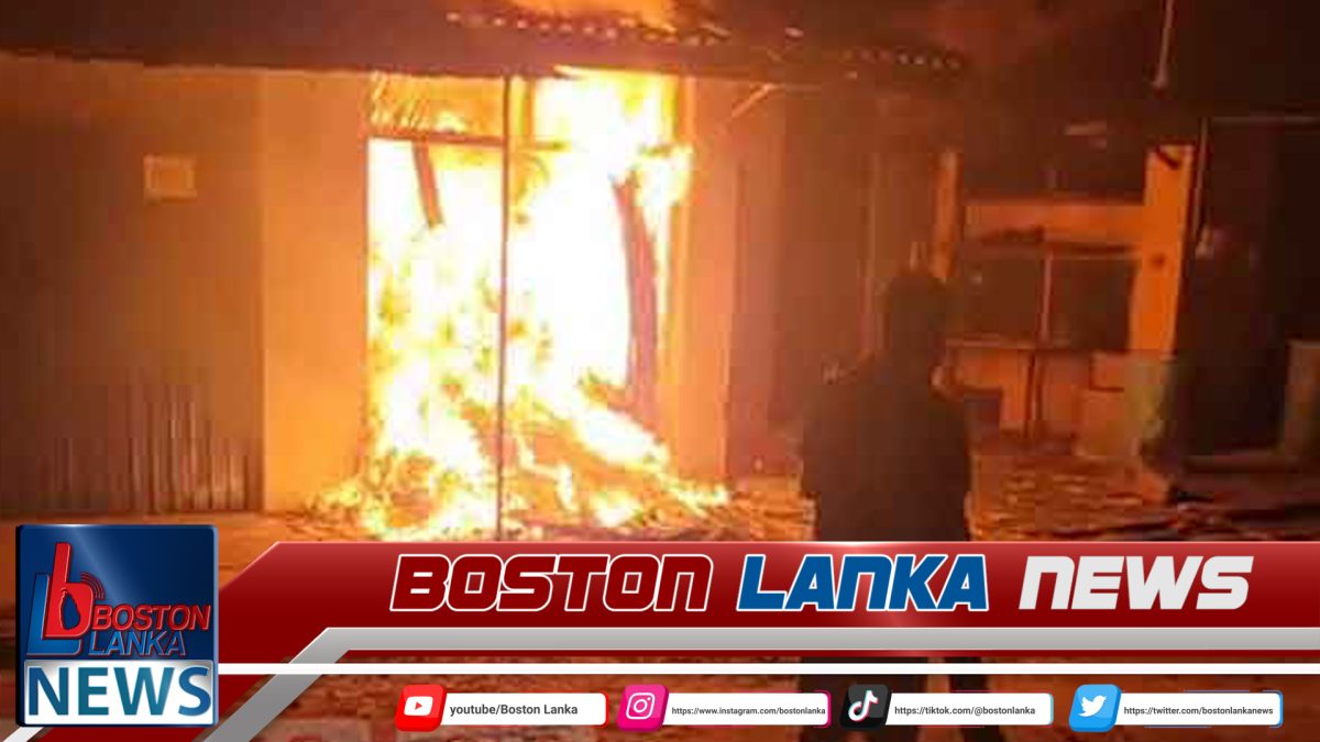 දඹුල්ලේ සතිපොළේ කඩකාමරයක් ගිනිගෙන දැවෙයි….