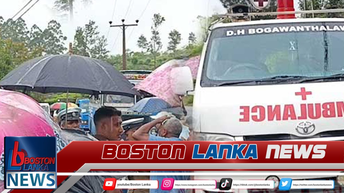 ගිලන්රථයක් අනතුරකට ලක්වෙයි….