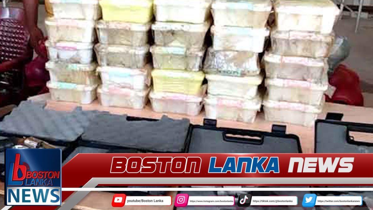 තංගල්ලේදී ඇල්ලූ අයිස් සහ හෙරොයින් ප්‍රවාහනය කළ ලොරි රථයේ නවීන ගිනිඅවි 4ක් තිබී හමුවෙයි….