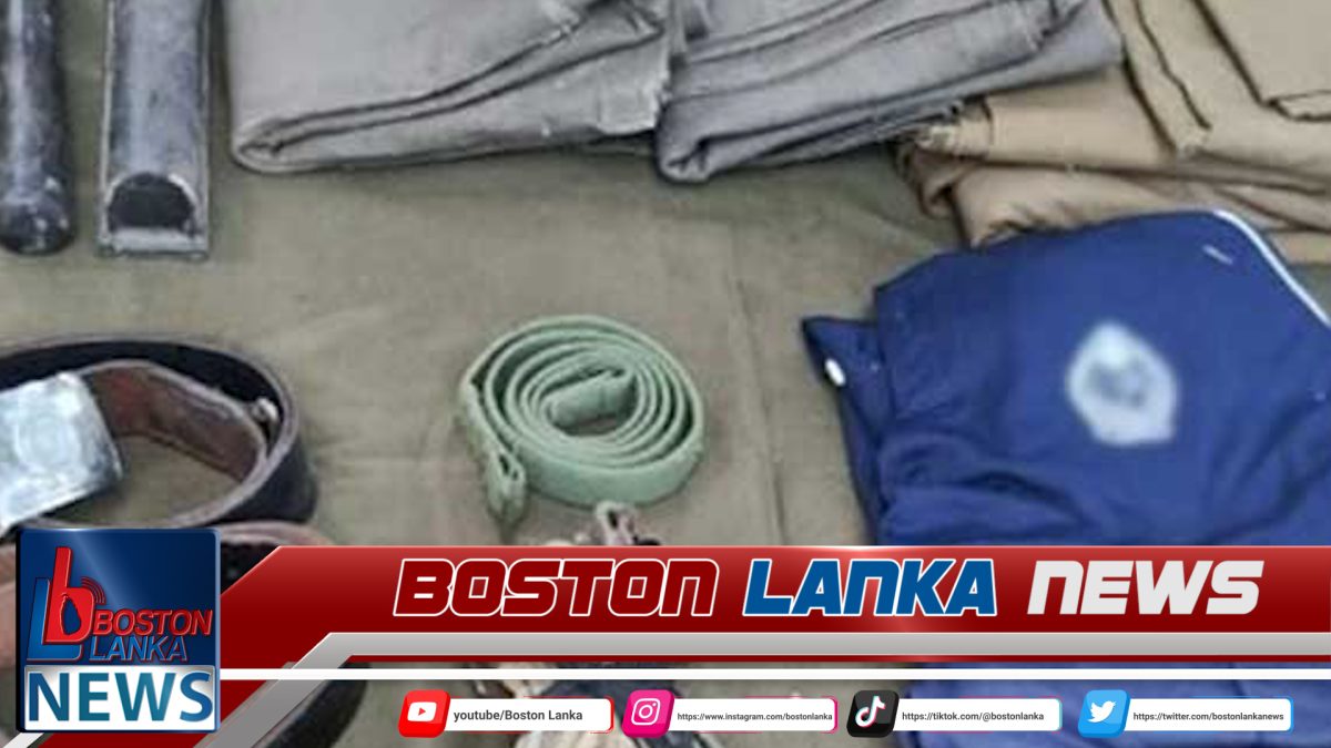 මිද්දෙණියේ ඉඩමෙන් පොලිස් නිලධාරීන් රාජකාරි සඳහා භාවිතා කරන උපාංග හමුවෙයි…..