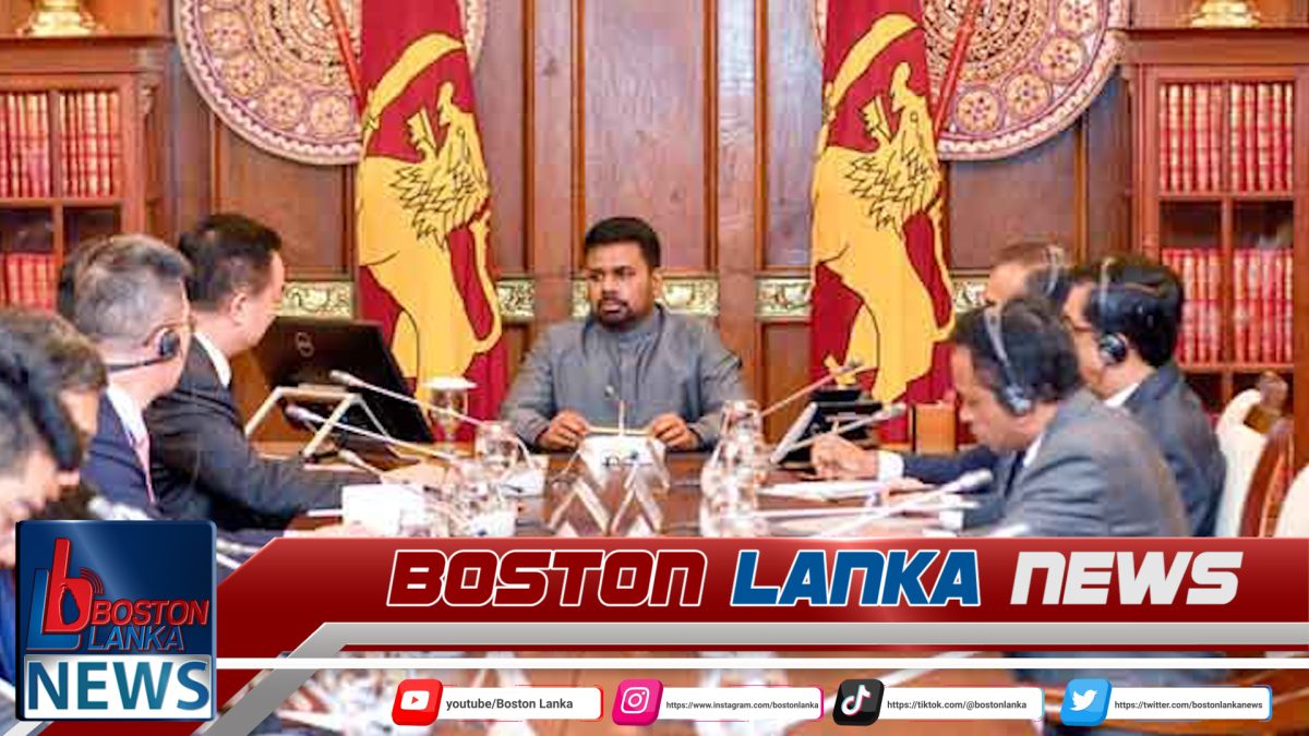 දිවයිනට පැමිණි චීන නියෝජිත පිරිස සහ ජනපති අතර හමුවක්…..
