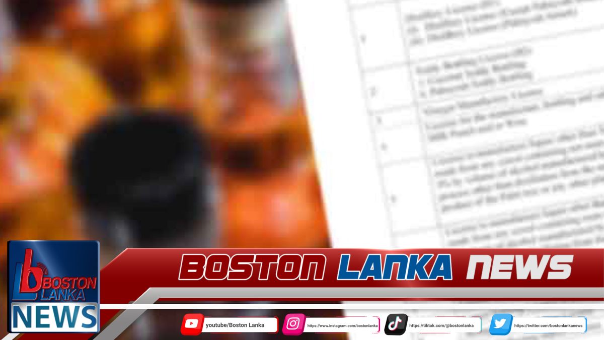 මත්පැන් බලපත්‍ර ගාස්තුව ඉහළට….