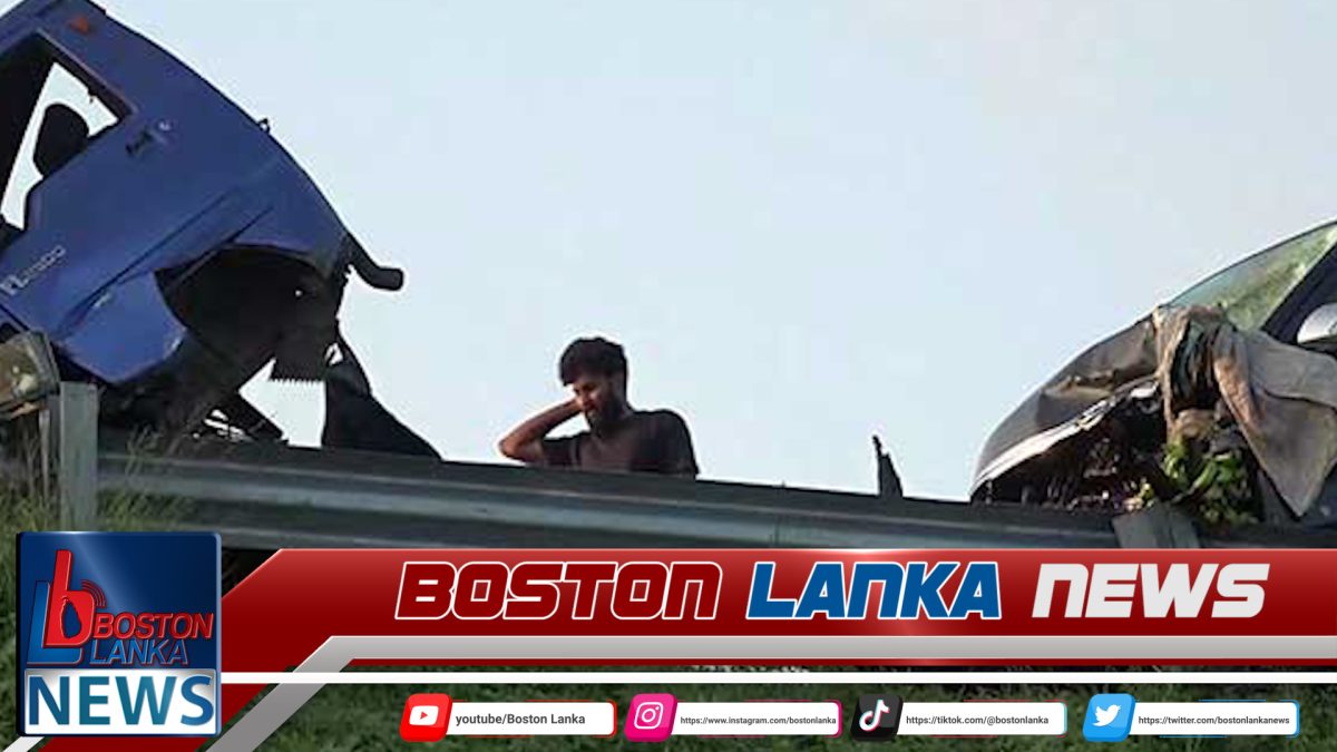 විදෙස් ජාතිකයින් රැගත් වෑන් රථයක් දක්ෂිණ අධිවේගයේදී අනතුරකට….