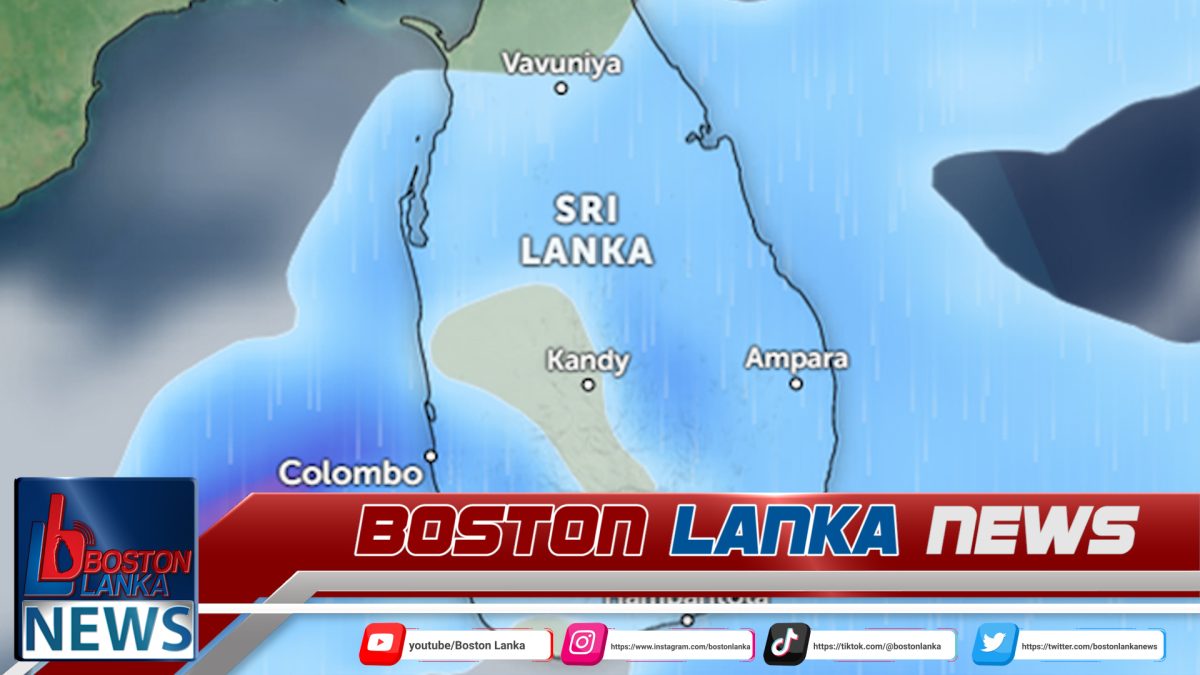 ඉදිරි පැය 36දී ප්‍රදේශ කිහිපයකට ගිගුරුම් සහිත වැසි….