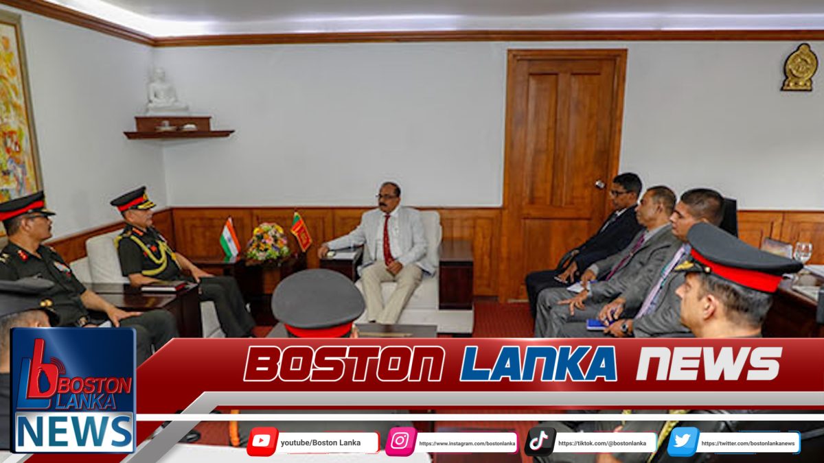 ඉන්දීය යුද හමුදාපති සහ මෙරට ආරක්‍ෂක නියෝජ්‍ය ඇමති අතර හමුවක්….