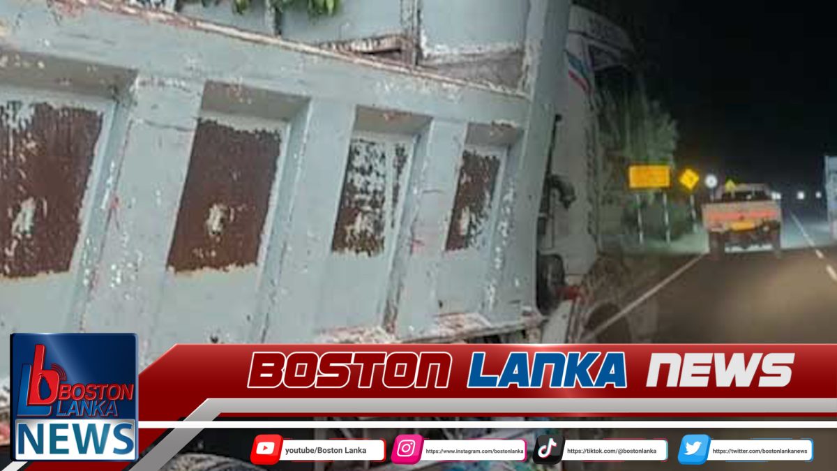 පොලිස් අණ නොතැකූ වැලි ලොරියට වෙඩි – රියදුරු පලා﻿ යයි…..