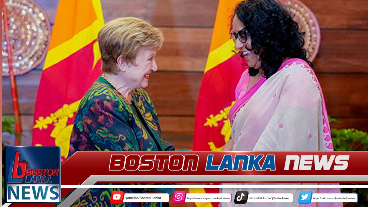 අගමැතිනිය සහ ක්‍රිස්ටලීනා ජෝර්ජියේවා අතර හමුවක්…..
