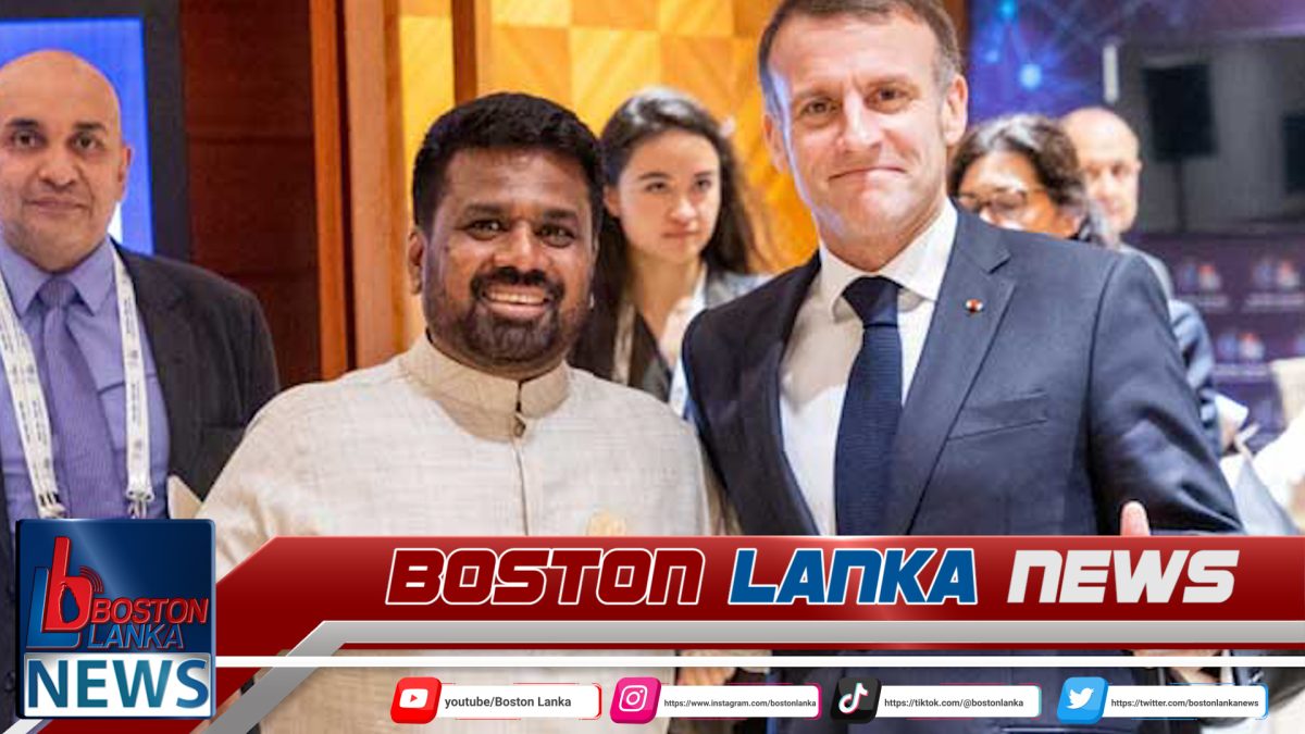 ජනපති අනුර සහ ප්‍රංශ ජනපති අතර සාකච්ඡාවක්….