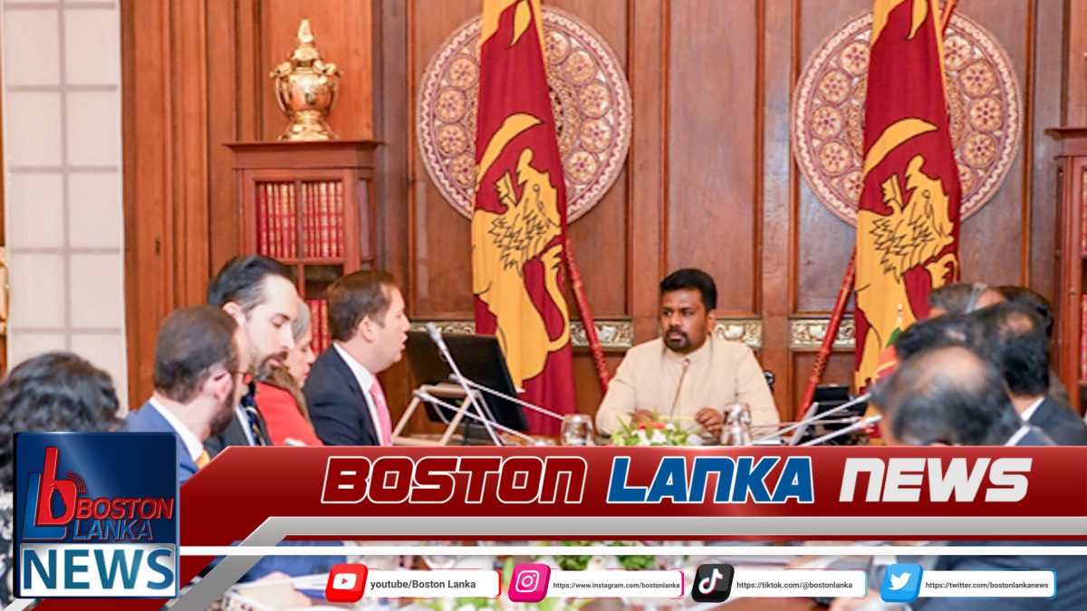අමෙරිකාවේ විශේෂ නියෝජිතවරයා ජනපති හමුවෙයි….