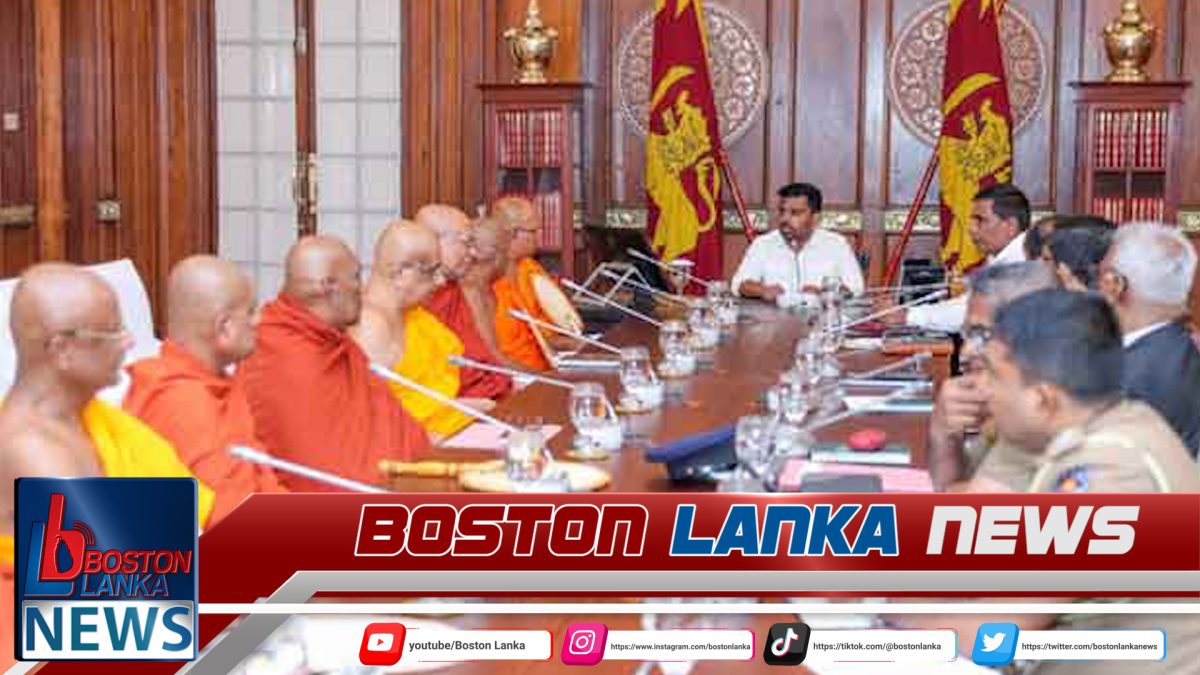 මත්ද්‍රව්‍ය සමග හසුවූ චීවරධාරීන් සම්බන්ධව ජනපති සහ ත්‍රෛනිකායික මහා සංඝරත්නය අතර හමුවක්….