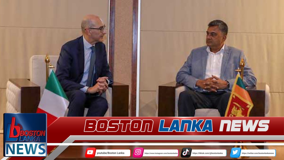 ශ්‍රී ලංකාවේ ඉතාලි තානාපති සහ ආරක්‍ෂක ලේකම්වරයා අතර විශේෂ හමුවක්…..