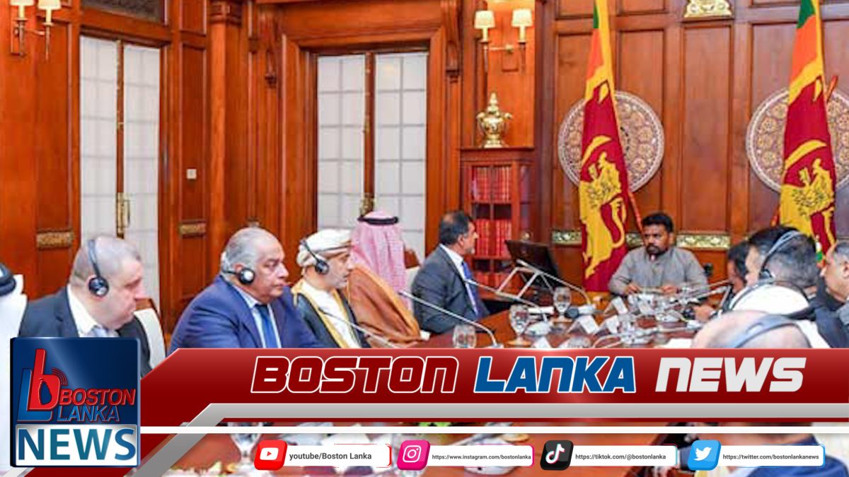 ශ්‍රී ලංකාවේ අරාබි තානාපතිවරුන්ගේ කවුන්සිලය සහ ජනපති අතර හමුවක්…..