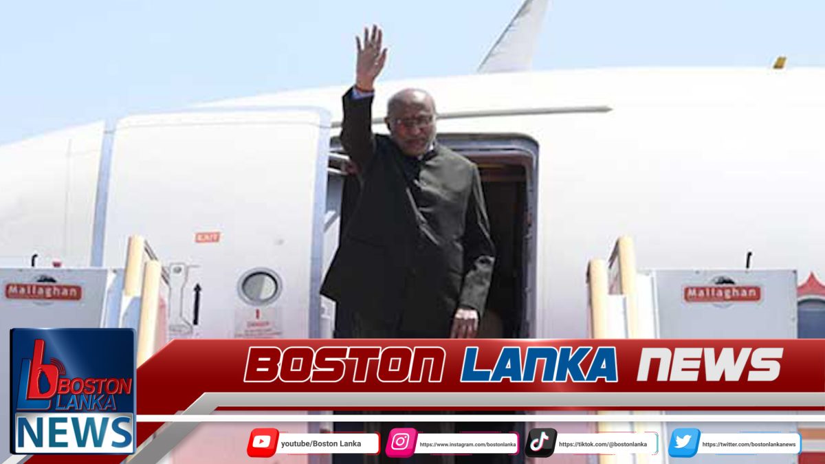 ඉන්දීය උප ජනාධිපති සී.පී. රාධක්‍රිෂ්ණන් දිවයිනෙන් පිටත්ව යයි…..