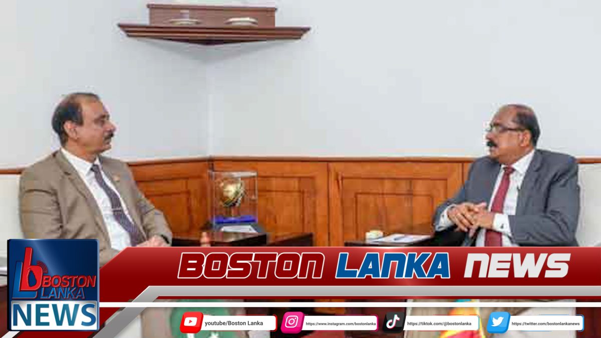මෙරට පාකිස්තාන මහ කොමසාරිස් නියෝජ්‍ය ආරක්‍ෂක ඇමති හමුවෙයි……
