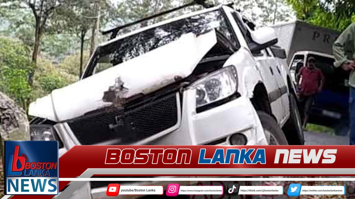 වේගය පාලනය කර ගැනීමට නොහැකිවූ කැබ් රථයක් අනතුරට ලක්වෙයි……